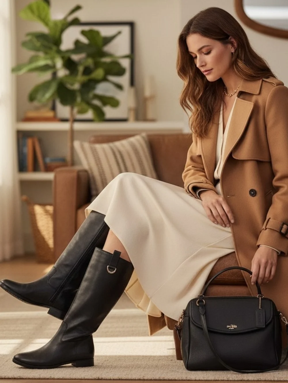 Lauren Ralph Lauren Sagria Leather Riding Boots